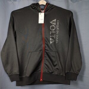 Cirque Du Soleil Volta Glow Hoodie Size 2XL Black‎ LED Lights Circus Tour Merch